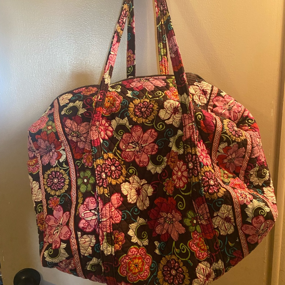Large Vera Bradley Floral Duffle Bag